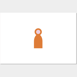 Orange people person Posters and Art